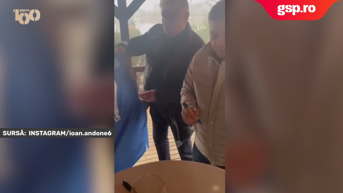 Viral: Mircea Lucescu, petrecere cu lăutari alături de Ioan Andone și Cornel Șfaițer