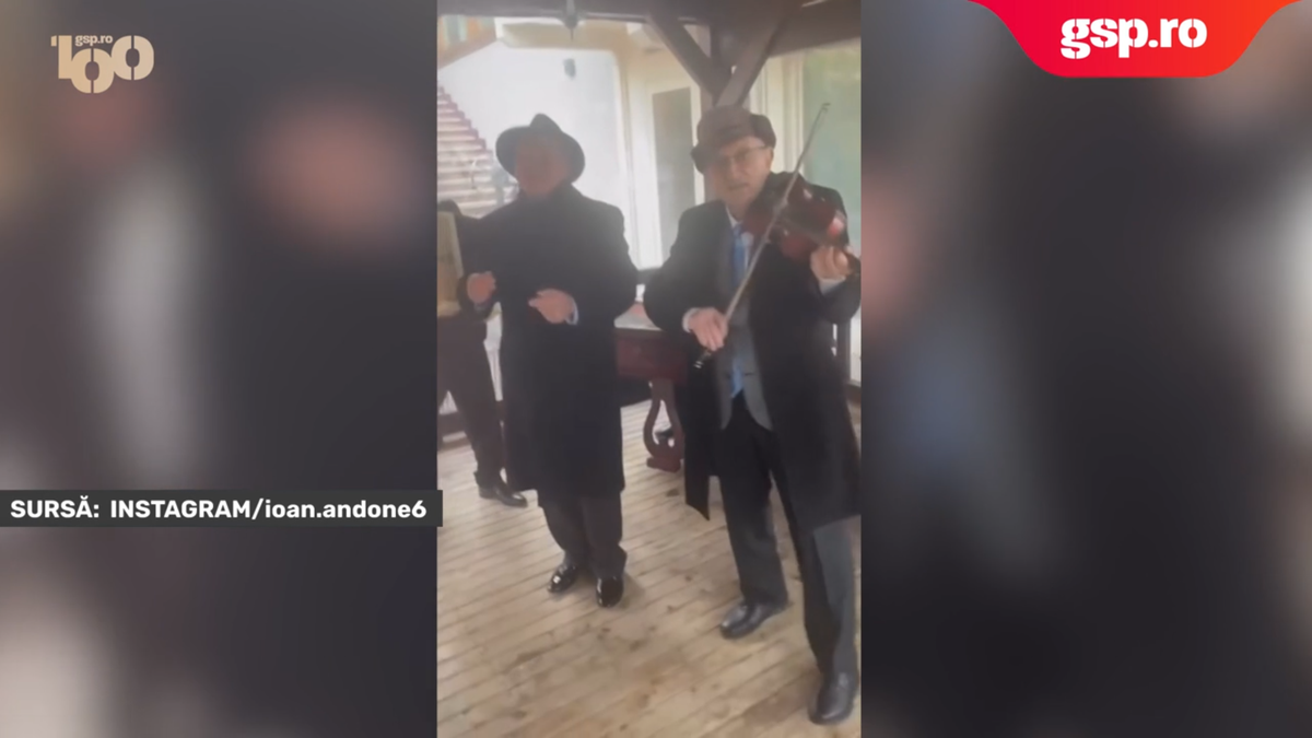 Viral: Mircea Lucescu, petrecere cu lăutari alături de Ioan Andone și Cornel Șfaițer