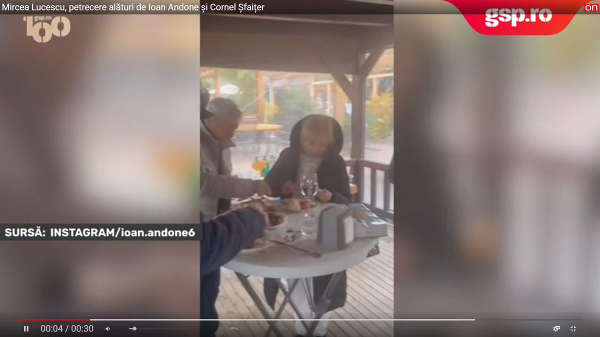 Viral: Mircea Lucescu, petrecere cu lăutari alături de Ioan Andone și Cornel Șfaițer