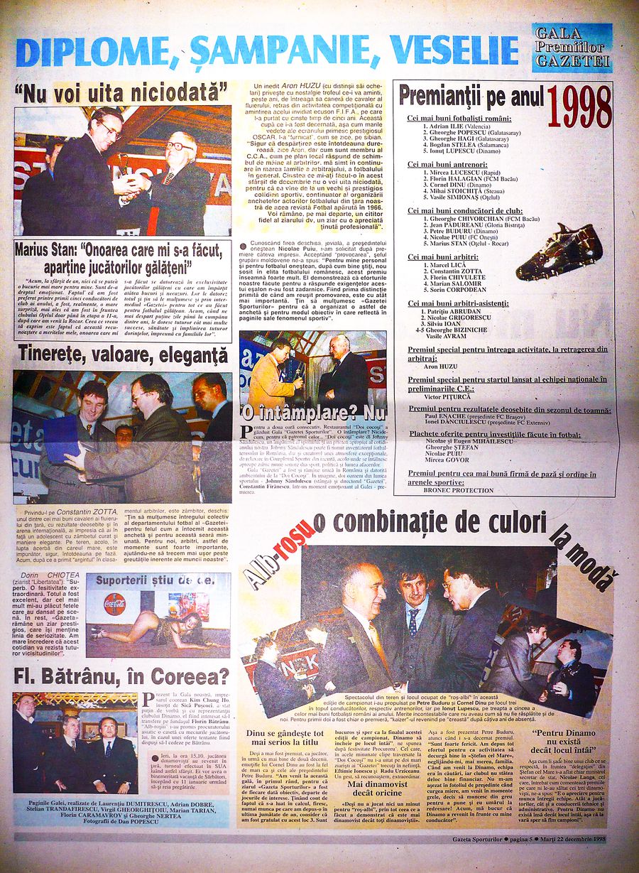 Câteva ore până la Superlativele GSP » Marele Adrian Ilie votează Fotbalistul și Antrenorul Anului