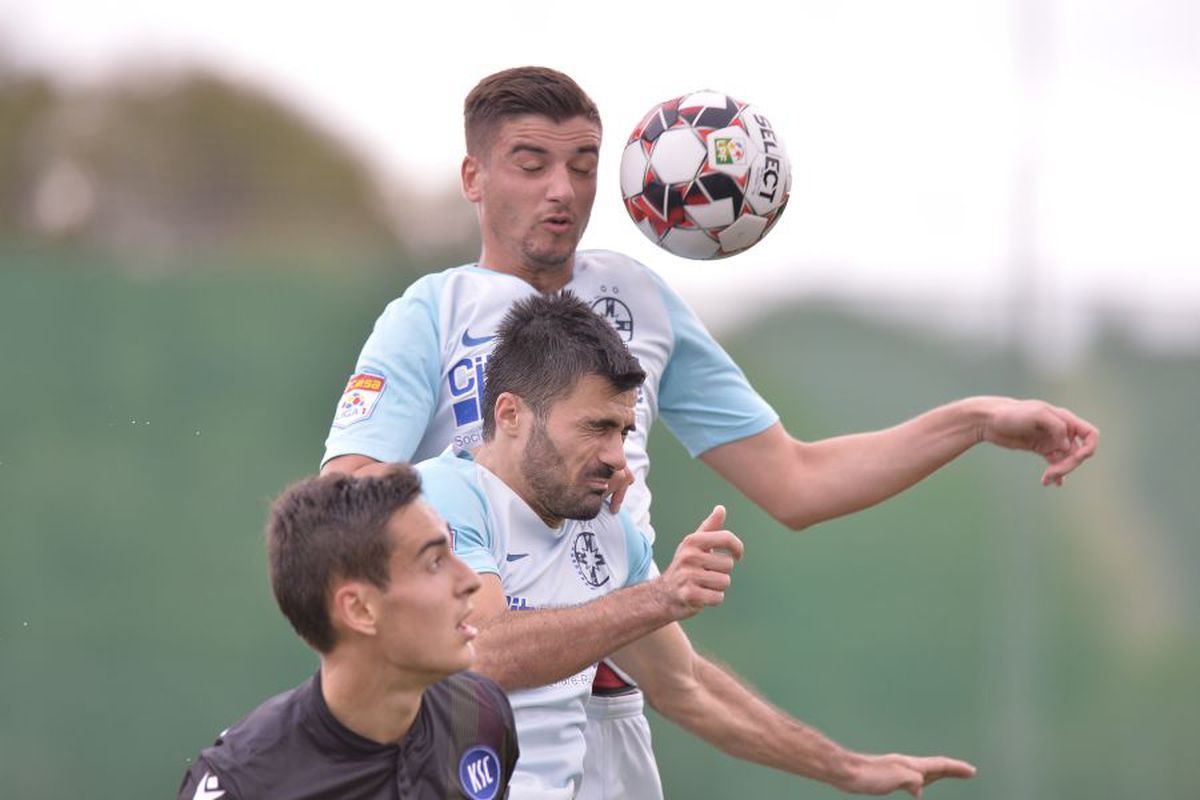FCSB - KARLSRUHER 1-0 // VIDEO+FOTO » Florinel Coman a adus victoria roș-albaștrilor cu un gol superb