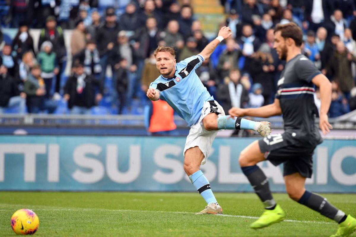 LAZIO - SAMPDORIA 5-1 // Recordul continuă: hat-trick Ciro Immobile! Ștefan Radu a ieșit accidentat