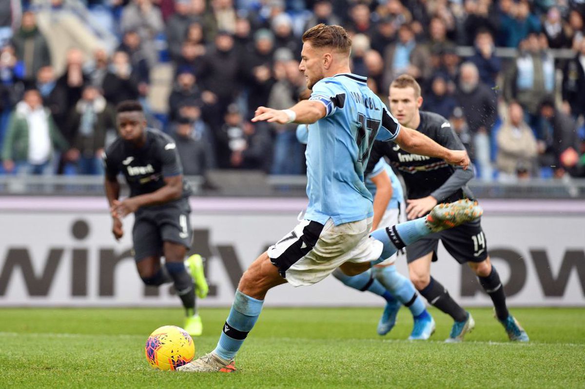 LAZIO - SAMPDORIA 5-1 // Recordul continuă: hat-trick Ciro Immobile! Ștefan Radu a ieșit accidentat