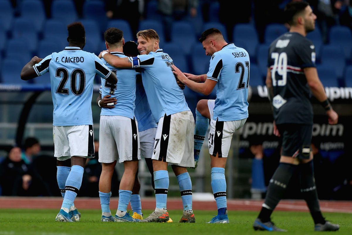 LAZIO - SAMPDORIA 5-1 // Recordul continuă: hat-trick Ciro Immobile! Ștefan Radu a ieșit accidentat