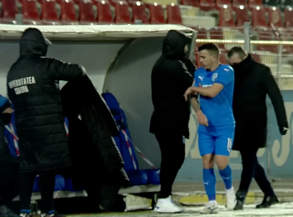 Astra - Craiova 1-1. Dan Nistor, nervos după ce a fost schimbat de Papură! Reacția mijlocașului