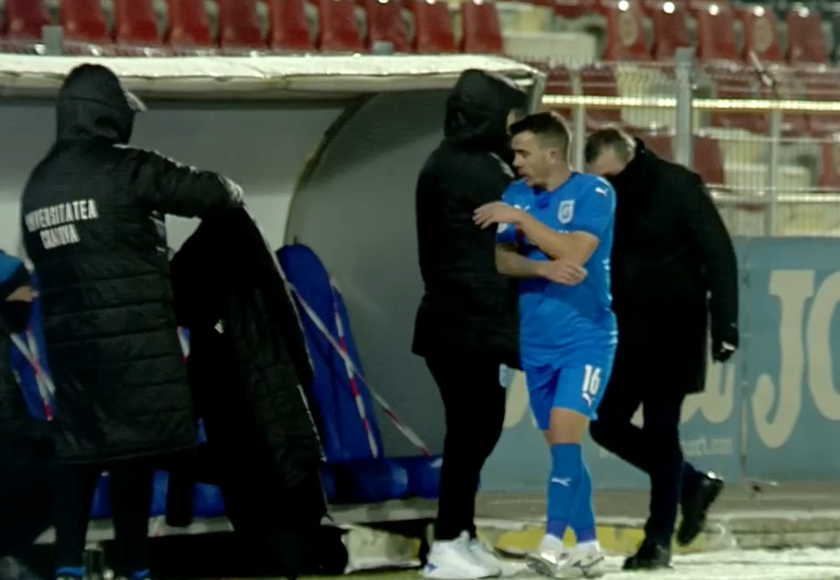 Astra - Craiova 1-1. Dan Nistor, nervos după ce a fost schimbat de Papură! Reacția mijlocașului