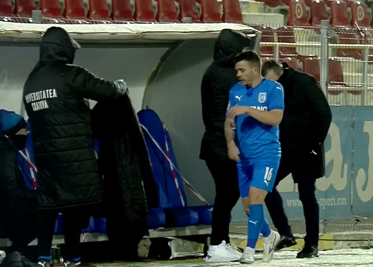 Astra - Craiova 1-1. Dan Nistor, nervos după ce a fost schimbat de Papură! Reacția mijlocașului