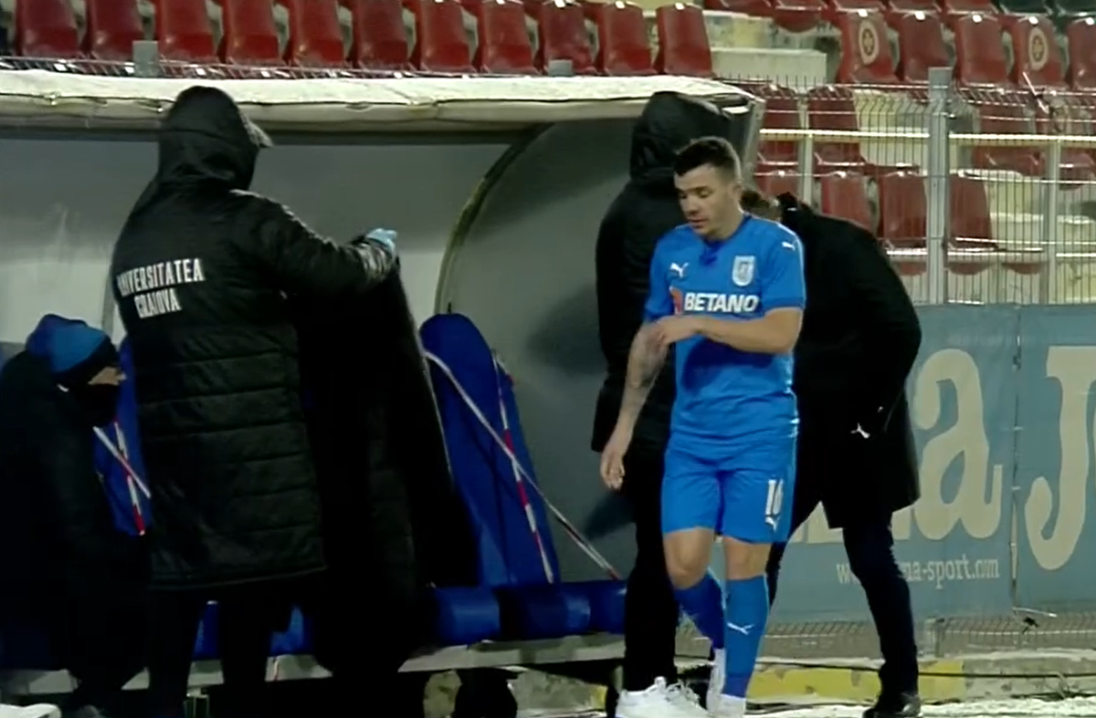 Astra - Craiova 1-1. Dan Nistor, nervos după ce a fost schimbat de Papură! Reacția mijlocașului