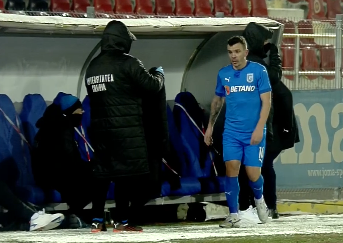 Astra - Craiova 1-1. Dan Nistor, nervos după ce a fost schimbat de Papură! Reacția mijlocașului