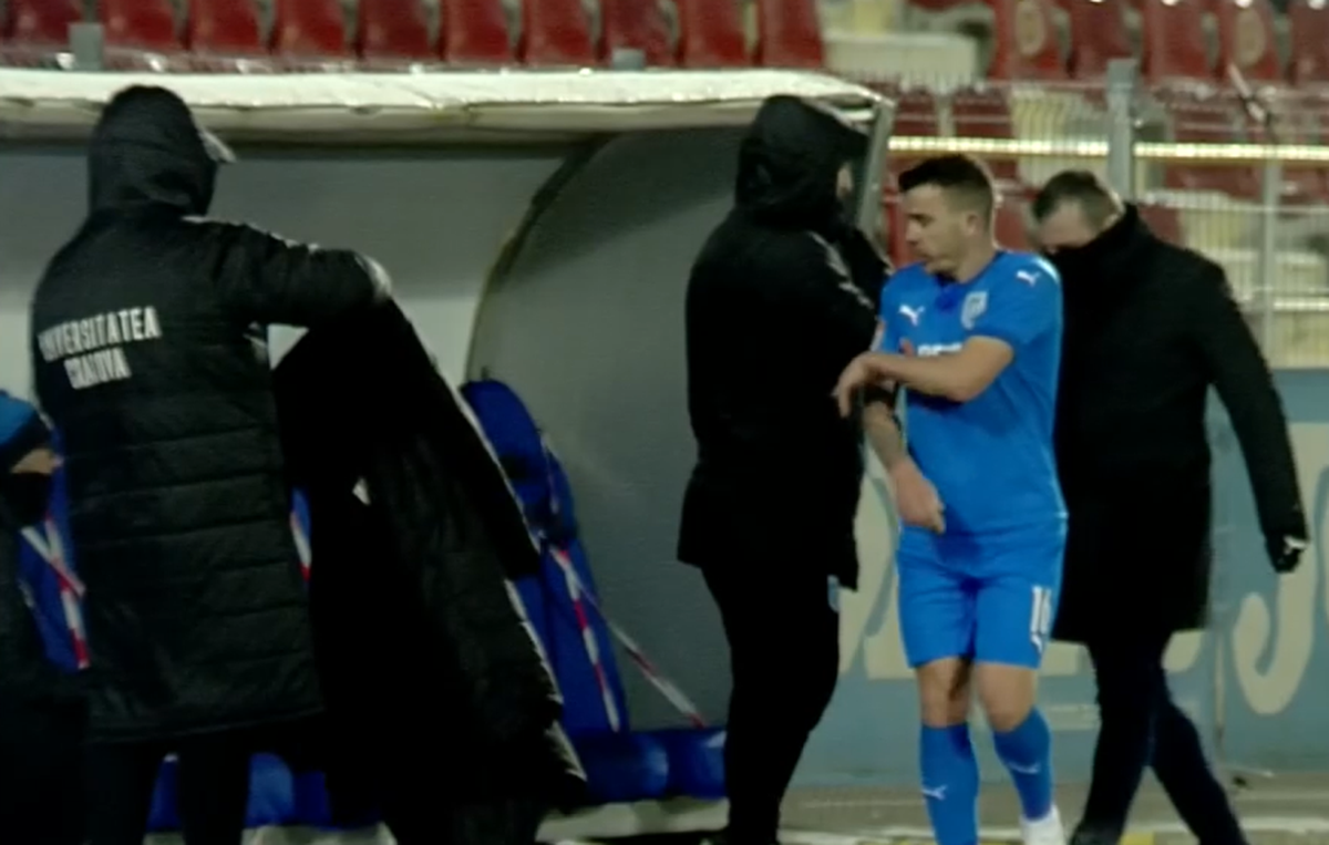 Astra - Craiova 1-1. Dan Nistor, nervos după ce a fost schimbat de Papură! Reacția mijlocașului