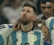 Lionel Messi (35 de ani) a trăit la intensitate maximă loviturile de departajare din finala Campionatului Mondial. Imagini în care se observă cuvintele rosite fac acum înconjurul lumii.