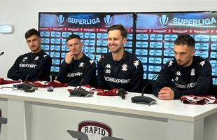 Rapid și-a prezentat cele 4 transferuri ale iernii înainte de startul Superligii: „Nu știu de ce nu m-ar accepta fanii” + Toate declarațiile din Giulești