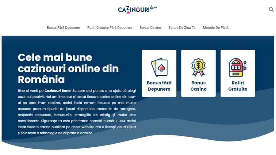 Noul portal Cazinouri-bune.ro, ghidul cazinourilor online din România