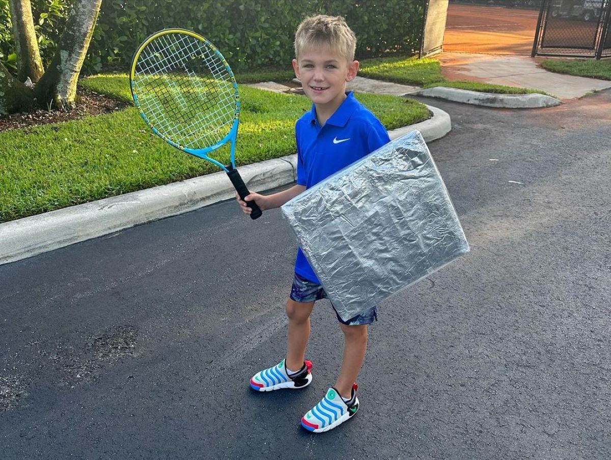 Victoria Azarenka și fiul ei, Leo, pasionat de sport