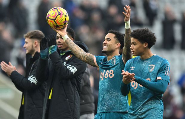După tripla lui Kluivert, Bournemouth a întrerupt seria de victorii a lui Newcastle