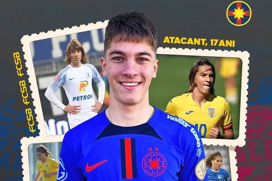 Fotomontajul prin care FCSB l-a prezentat pe Alexandru Stoian // foto: Instagram @ fcsbofficial