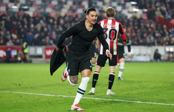 Brentford - Liverpool 0-2 » „Dubla” lui Darwin Nunez din prelungirile partidei i-a salvat pe „cormorani”
