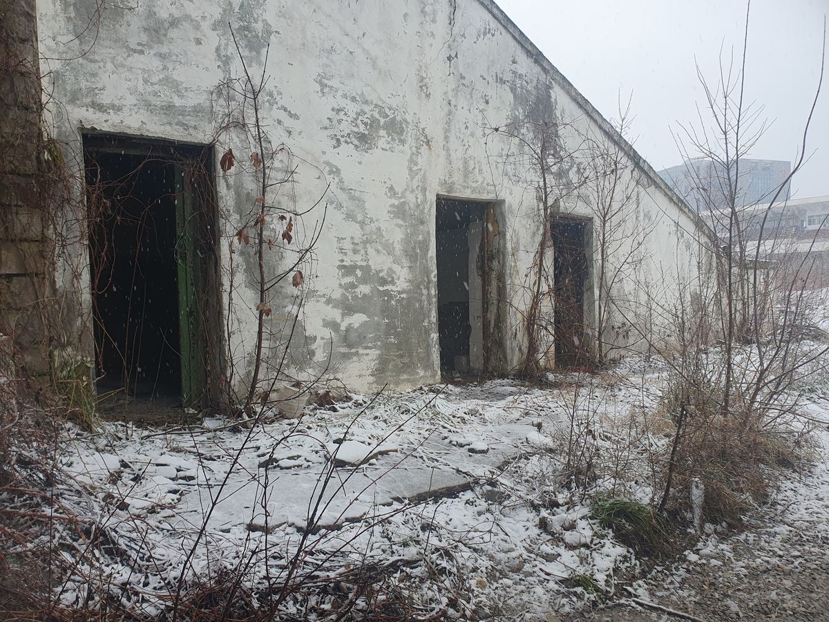 Ruină stadion Bacău - decembrie 2024