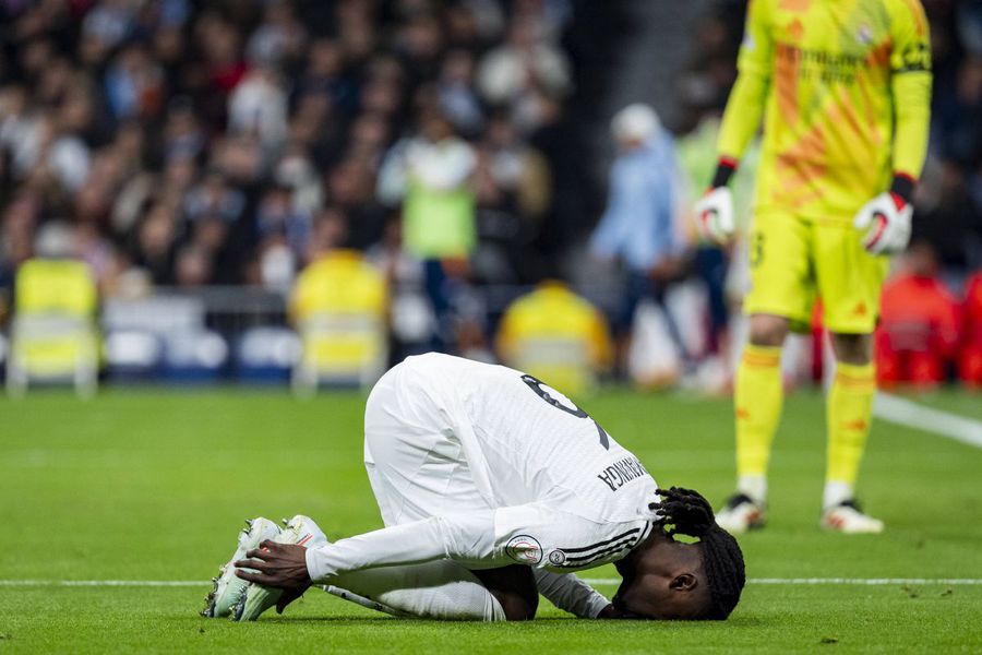 Eduardo Camavinga, în meciul câștigat de Real Madrid în partida din Cupa Regelui Spaniei cu Celta (5-2) / Foto: Imago Real Madrid a folosit poțiunea miraculoasă care alungă instant crampele musculare » O folosesc cicliștii și jucătorii de padel