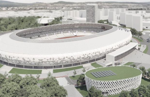 Dosarul stadionului-ruină: proiect pentru un boom imobiliar? Primarul: „Așteptăm aviz să se poată construi două turnuri de 15 etaje lângă noua arenă” + Ce implicare are compania Dedeman