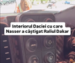 Cum arată interiorul Daciei care a scris istorie la Dakar // Capturi FOTO: Facebook - @Bogdan Mirica