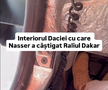 Cum arată interiorul Daciei care a scris istorie la Dakar // Capturi FOTO: Facebook - @Bogdan Mirica