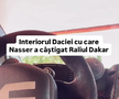Cum arată interiorul Daciei care a scris istorie la Dakar // Capturi FOTO: Facebook - @Bogdan Mirica