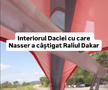 Cum arată interiorul Daciei care a scris istorie la Dakar // Capturi FOTO: Facebook - @Bogdan Mirica