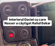 Cum arată interiorul Daciei care a scris istorie la Dakar // Capturi FOTO: Facebook - @Bogdan Mirica