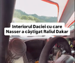 Cum arată interiorul Daciei care a scris istorie la Dakar // Capturi FOTO: Facebook - @Bogdan Mirica