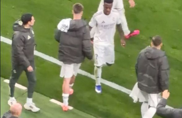 Vinicius before & after » E la cuțite cu „Bernabeul”: două momente care nu s-au văzut la TV