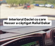 Cum arată interiorul Daciei care a scris istorie la Dakar // Capturi FOTO: Facebook - @Bogdan Mirica