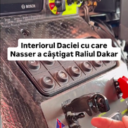 Cum arată interiorul Daciei care a scris istorie la Dakar // Capturi FOTO: Facebook - @Bogdan Mirica