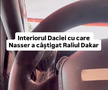 Cum arată interiorul Daciei care a scris istorie la Dakar // Capturi FOTO: Facebook - @Bogdan Mirica