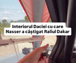Cum arată interiorul Daciei care a scris istorie la Dakar // Capturi FOTO: Facebook - @Bogdan Mirica
