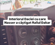Cum arată interiorul Daciei care a scris istorie la Dakar // Capturi FOTO: Facebook - @Bogdan Mirica