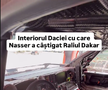 Cum arată interiorul Daciei care a scris istorie la Dakar // Capturi FOTO: Facebook - @Bogdan Mirica