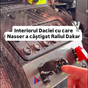 Cum arată interiorul Daciei care a scris istorie la Dakar // Capturi FOTO: Facebook - @Bogdan Mirica