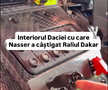 Cum arată interiorul Daciei care a scris istorie la Dakar // Capturi FOTO: Facebook - @Bogdan Mirica