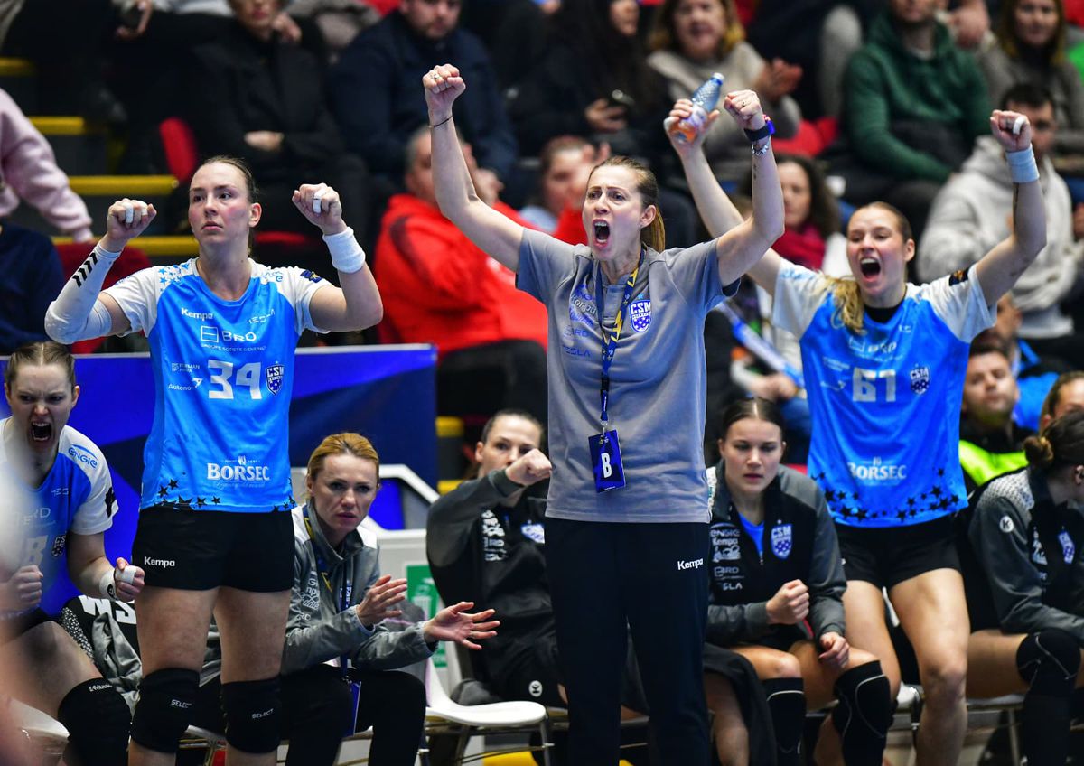 CSM București - Krim Ljubljana, în etapa a 10-a din Liga Campionilor. Foto: Cristi Preda (GSP)