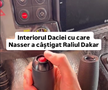 Cum arată interiorul Daciei care a scris istorie la Dakar // Capturi FOTO: Facebook - @Bogdan Mirica