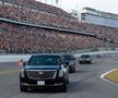 FOTO + VIDEO Donald Trump a dat o tură cu „The Beast” la NASCAR