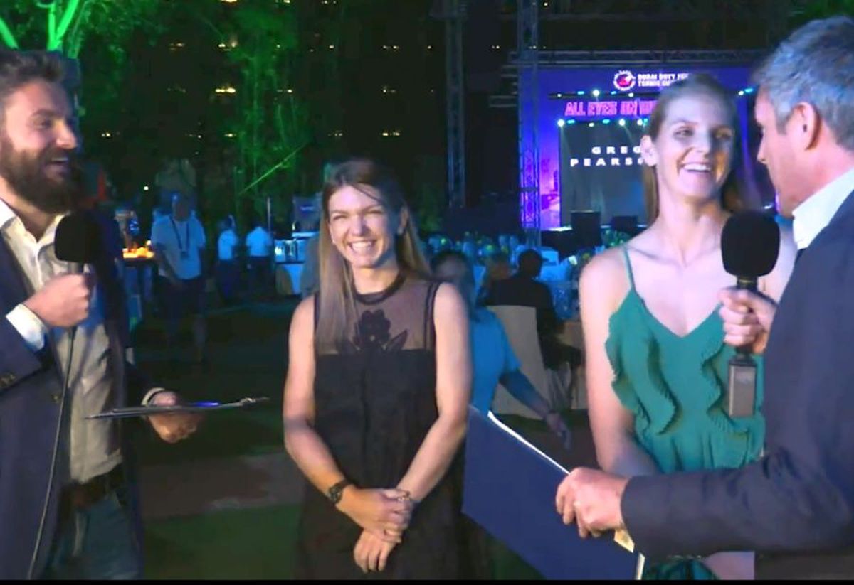 VIDEO+FOTO Simona Halep, prezență spectaculoasă la Dubai! Cum s-a îmbrăcat la petrecerea jucătoarelor