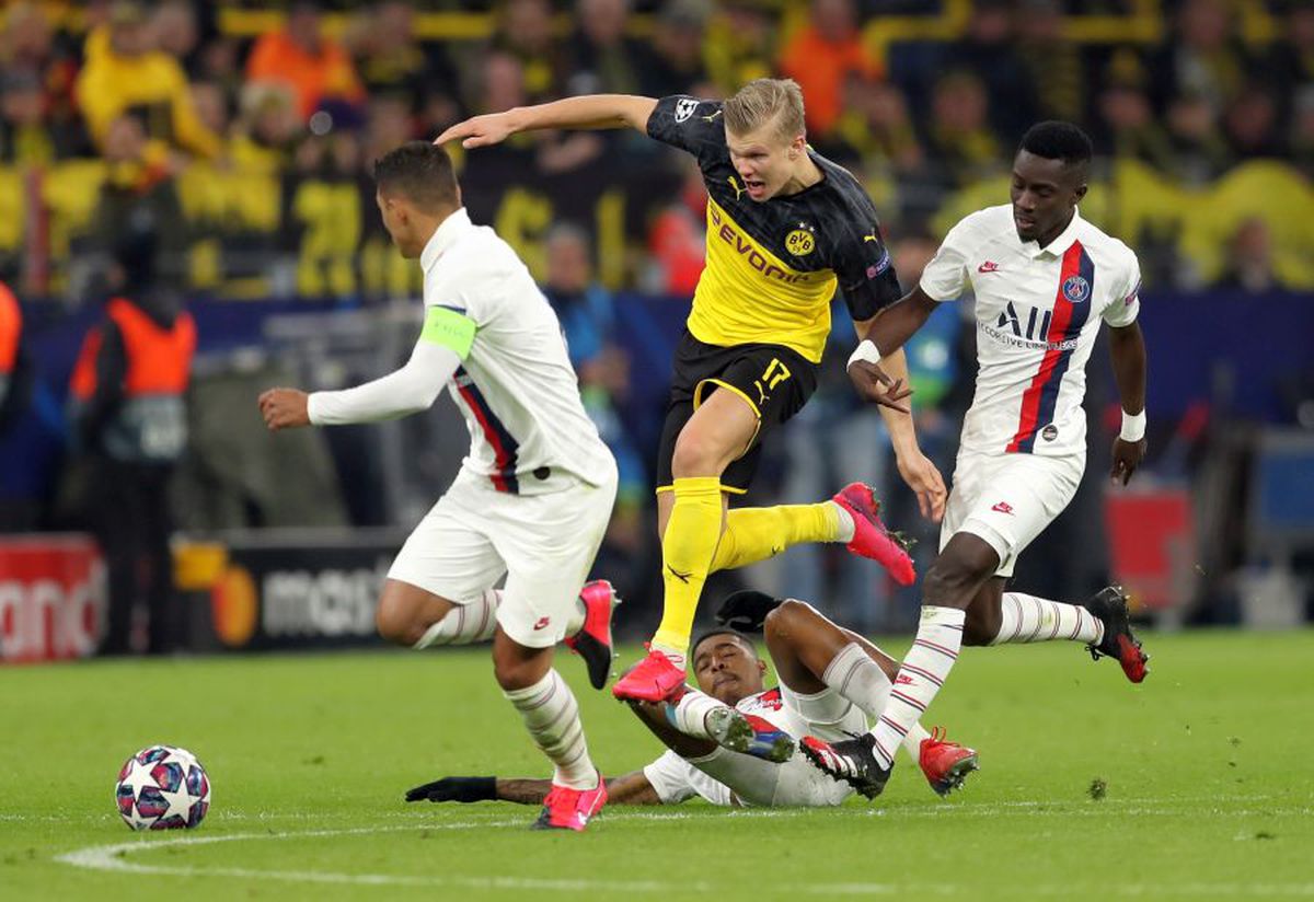 BORUSSIA - PSG // FOTO Haaland i-a uimit pe toți cu o cursă IREALĂ! Imaginile au devenit imediat virale: „Pare făcut în laborator”
