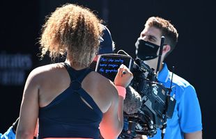 Hohote de râs la Australian Open! Ce mesaj a scris Naomi Osaka pe camera de filmat, după victoria cu Serena Williams