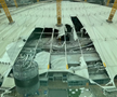 Acoperiș arena O2, distrus de furtună