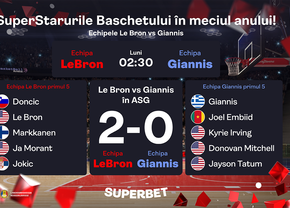 SuperMeciul starurilor! Poate echipa lui Giannis să oprească hegemonia echipei lui LeBron?