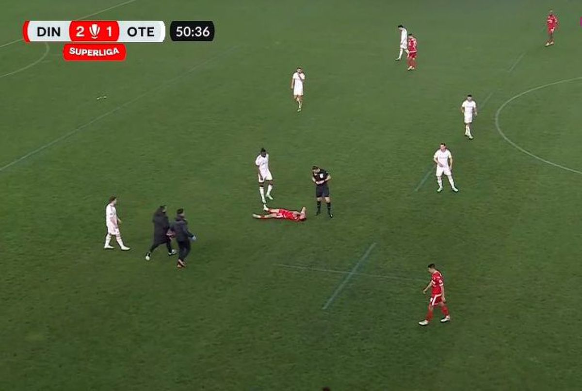 Dennis Politic, accidentat în Dinamo - Oțelul