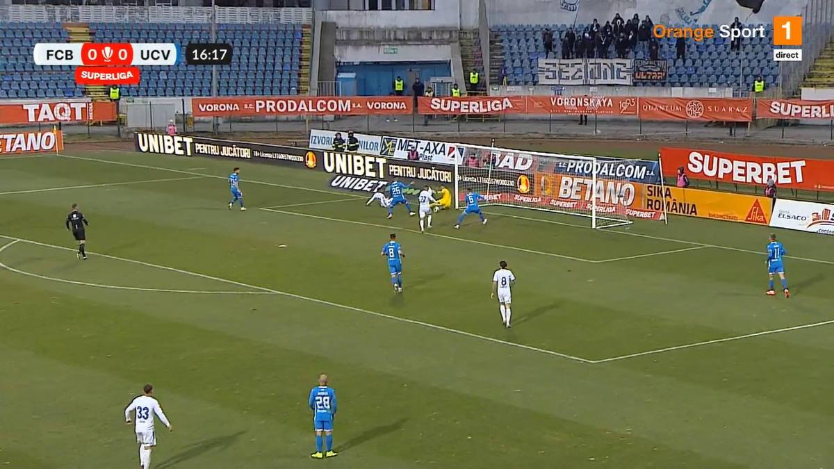 Gol controversat în Botoșani - CSU Craiova