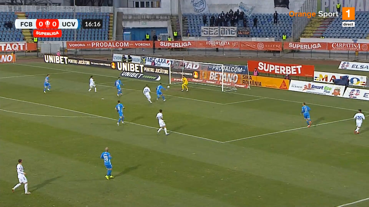 Gol controversat în Botoșani - CSU Craiova